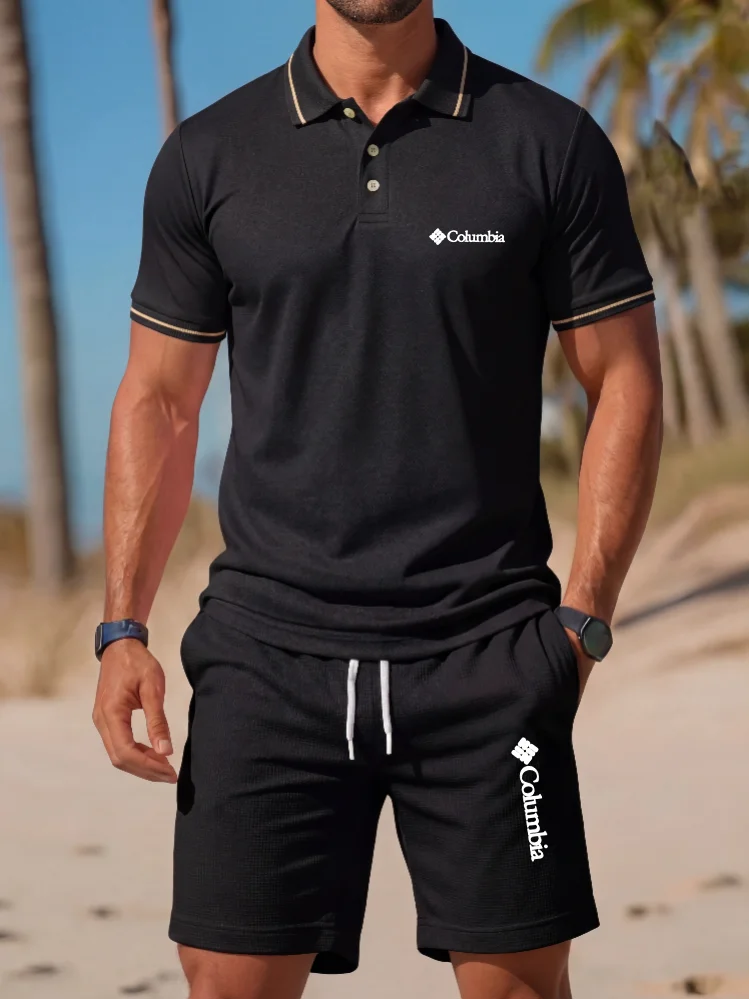 Men'S Fashion Polo Shirt - Brand Printed Polo Shirt Short Sleeved