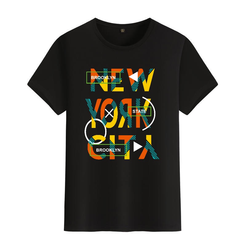 Men's Black Round-Neck Short-S – обзор и цена Men'S Fashion New York