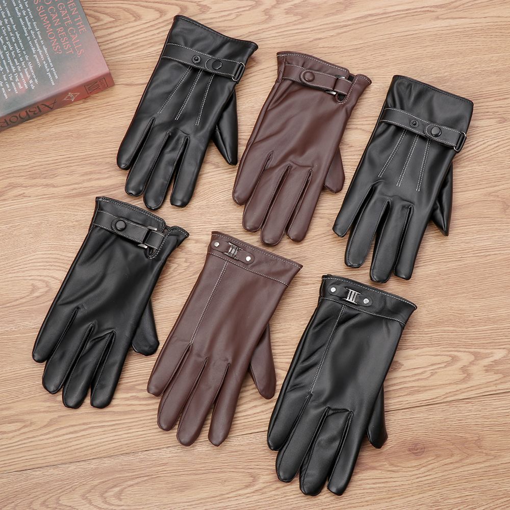 Men's Fleece Thermal Leather G – обзор и цена Driving Gloves Leather