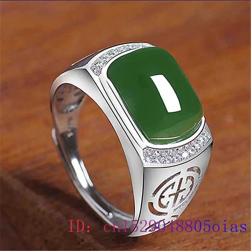Green Jade Ring Gifts Fashion  – обзор и цена Men'S Fashion Rings