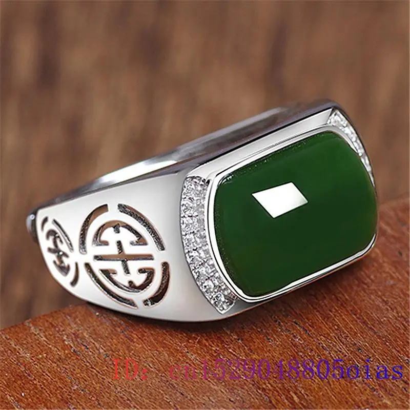 Green Jade Ring Gifts Fashion  – обзор и цена Men'S Fashion Rings