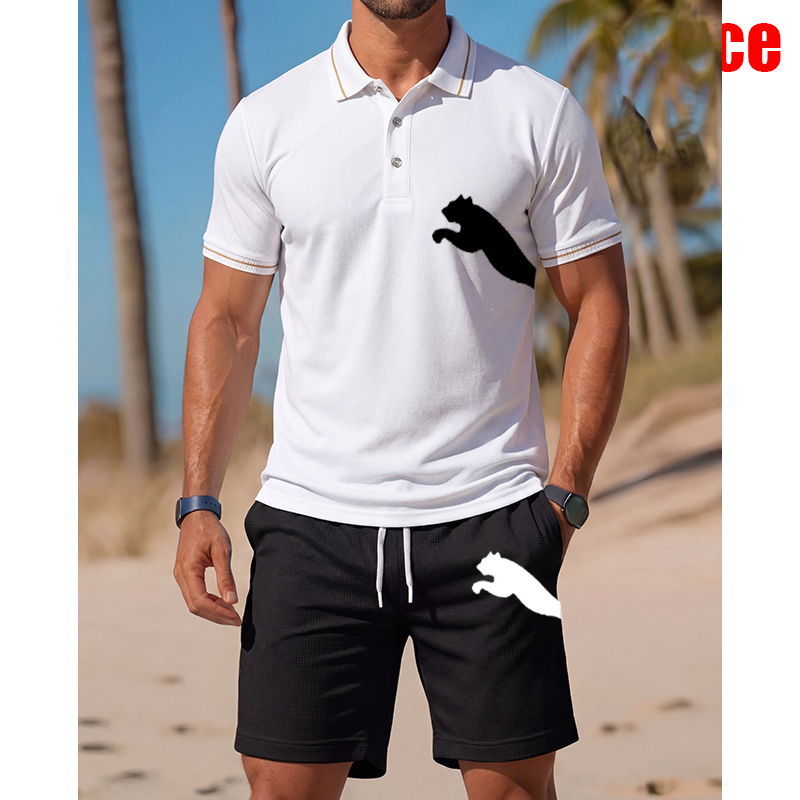 Men's Casual Short-Sleeved Pol – обзор и цена Men'S Fashion Polo Shirt