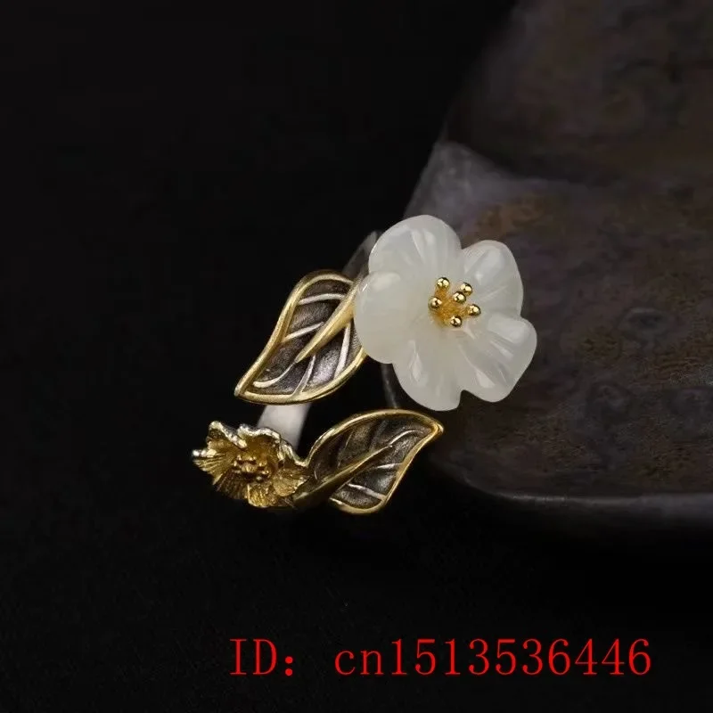 925 Silver White Hetian Jade F – обзор и цена Men'S Fashion Rings