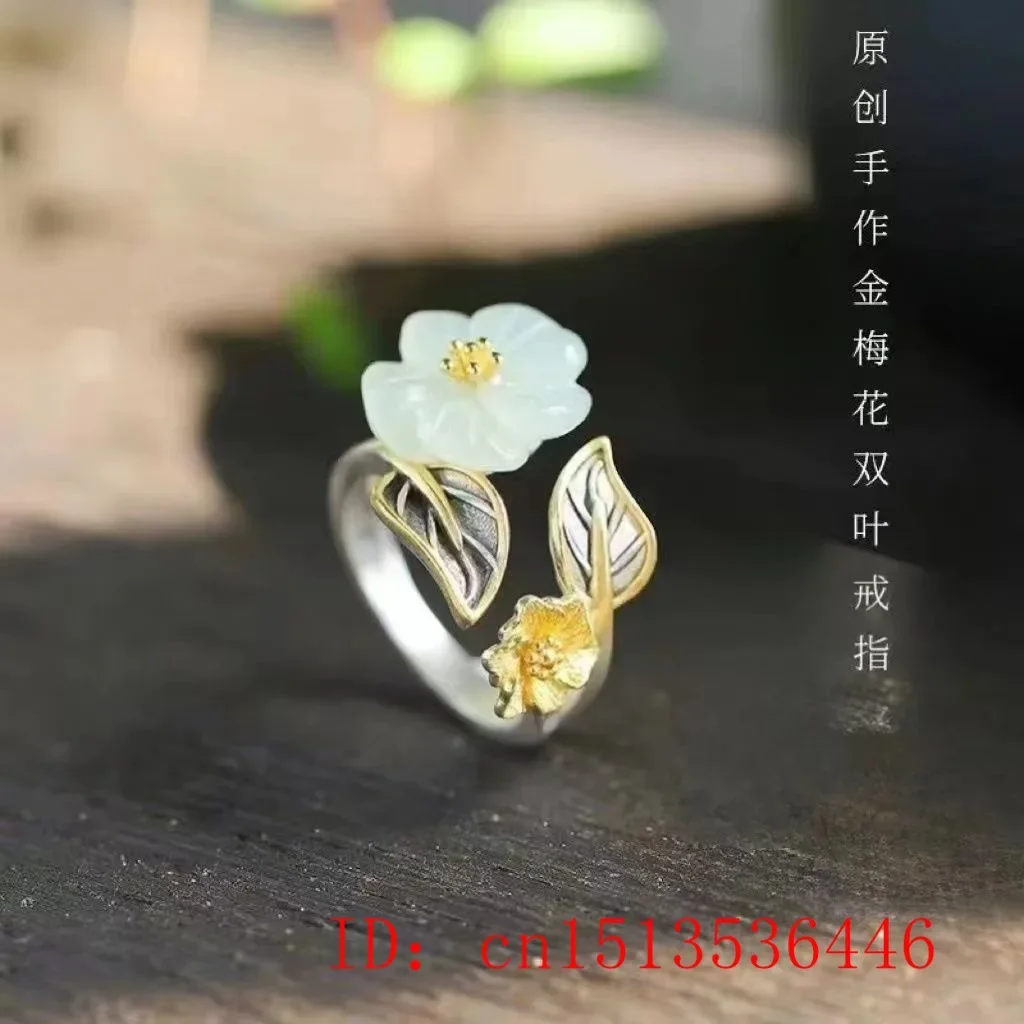 925 Silver White Hetian Jade F – обзор и цена Men'S Fashion Rings