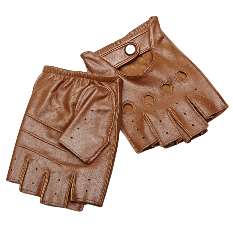 High Quality Man's Half Finger – обзор и цена Driving Gloves Leather