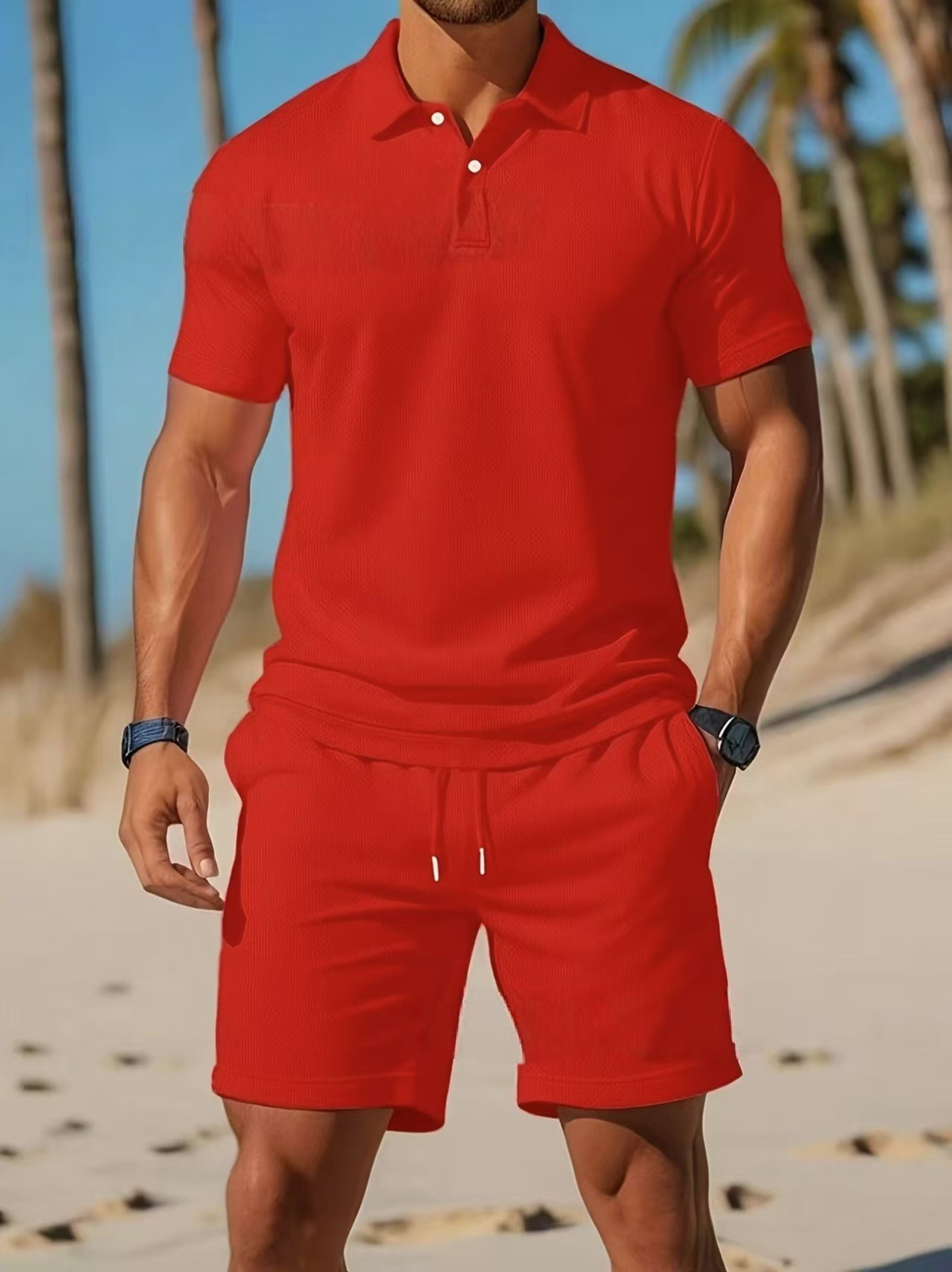 Men's polo shirt set  Summer n – обзор и цена Men'S Fashion Polo Shirt