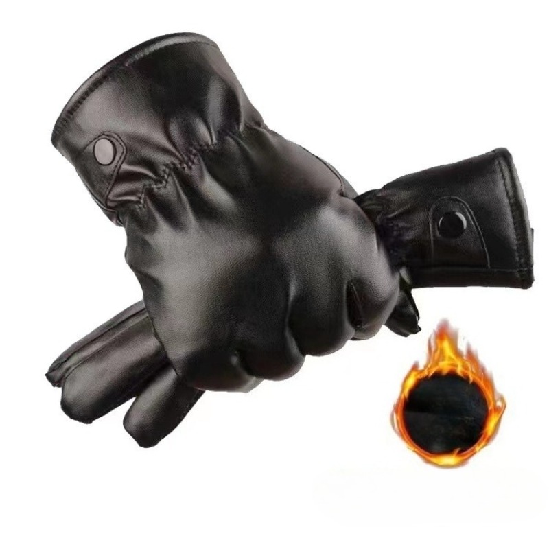 Winter Fashion Black PU Leathe – обзор и цена Driving Gloves Leather