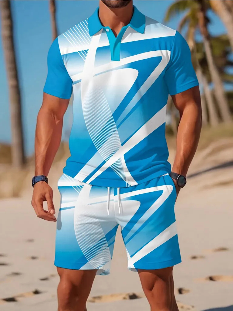Men's Summer Tee Set Fashion B – обзор и цена Men'S Fashion Polo Shirt