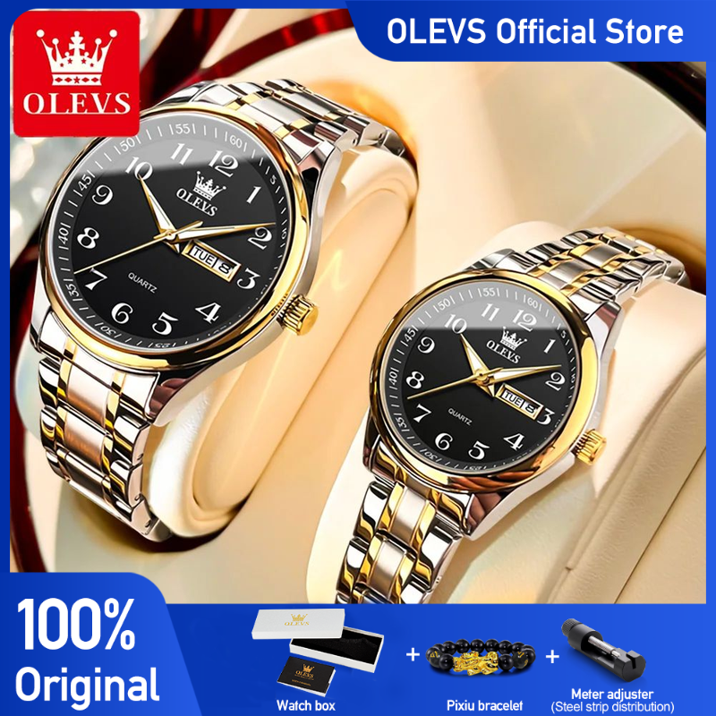 OLEVS Top Brand Couple Quartz  – обзор и цена Mens Fashion In 40S