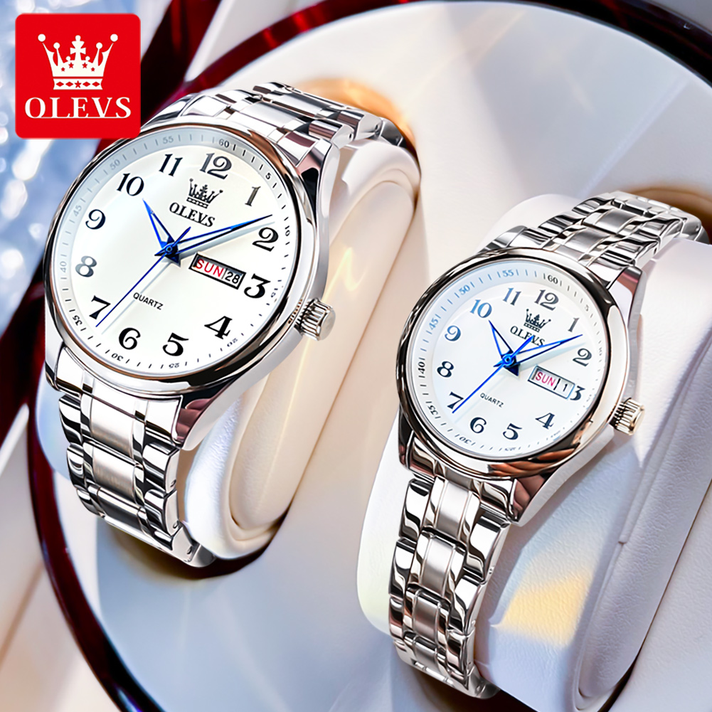OLEVS Top Brand Couple Quartz  – обзор и цена Mens Fashion In 40S