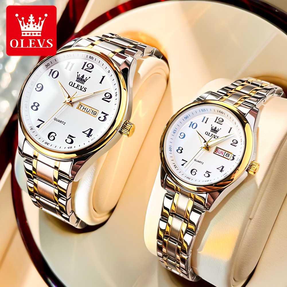 OLEVS Top Brand Couple Quartz  – обзор и цена Mens Fashion In 40S
