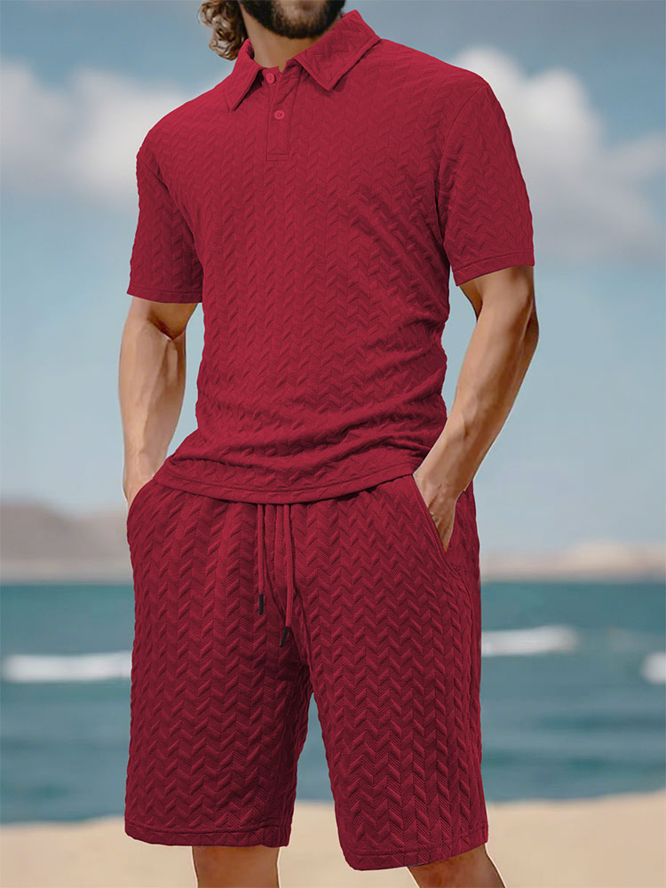 Men's summer lapel jacquard th – обзор и цена Men'S Fashion Polo Shirt