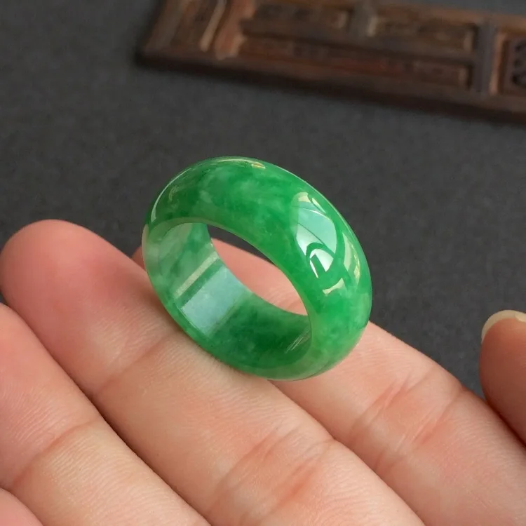 Natural Green Jade Ring Jadeit – обзор и цена Men'S Fashion Rings