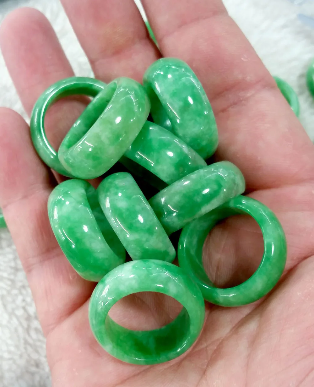 Natural Green Jade Ring Jadeit – обзор и цена Men'S Fashion Rings