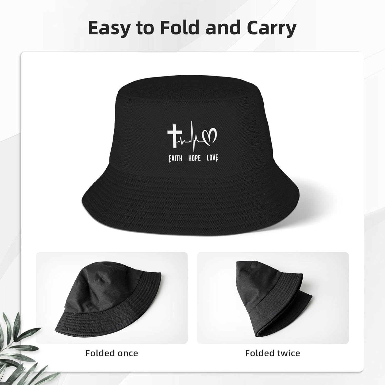 Faith Hope Love Christian Buck – обзор и цена Mens Fashion Bucket Hat