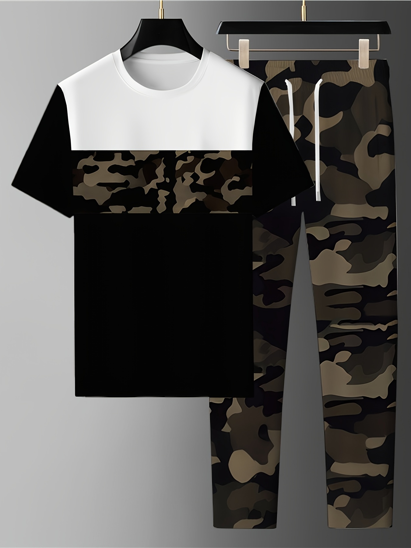 2026 Summer New Men's Short-Sl – обзор и цена Mens Fashion Camo Pants