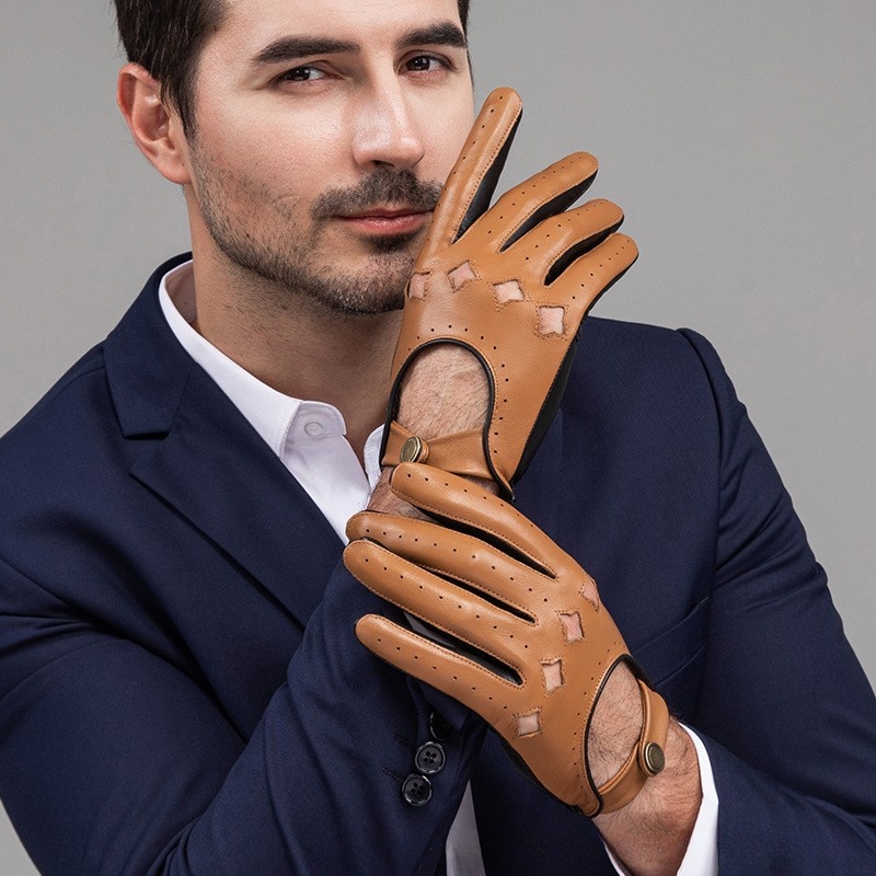 Men Leather Gloves Motorcycle  – обзор и цена Driving Gloves Leather