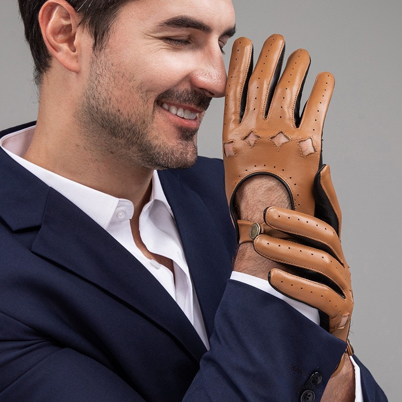 Men Leather Gloves Motorcycle  – обзор и цена Driving Gloves Leather