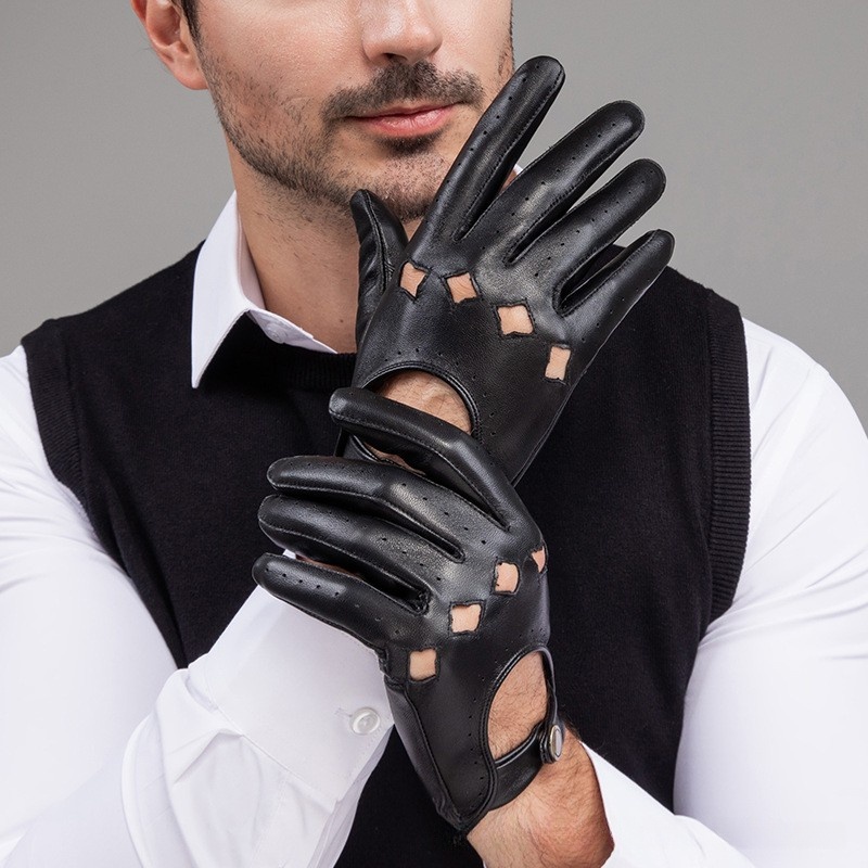 Men Leather Gloves Motorcycle  – обзор и цена Driving Gloves Leather
