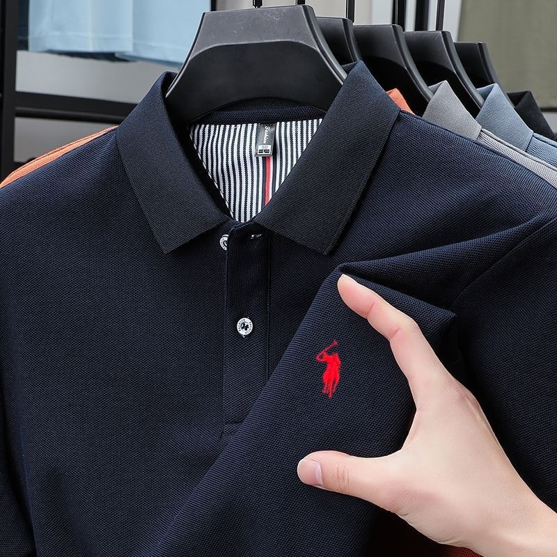 100% pure cotton high-end bran – обзор и цена Men'S Fashion Polo Shirt