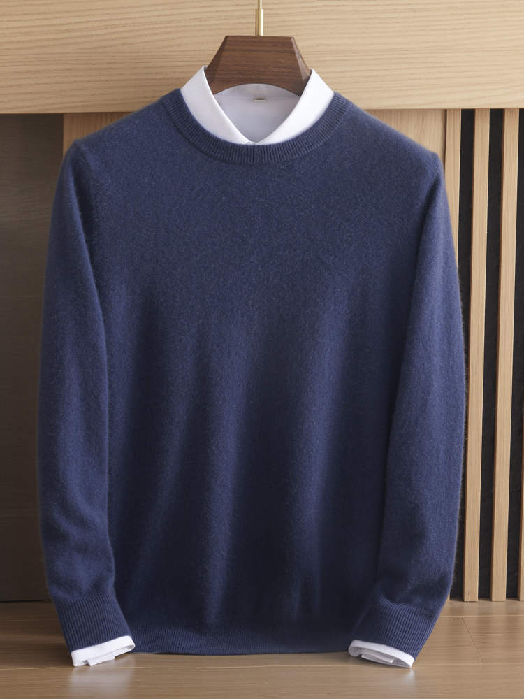 Pure cashmere men's round neck – обзор и цена Mens Fashion Jumpers