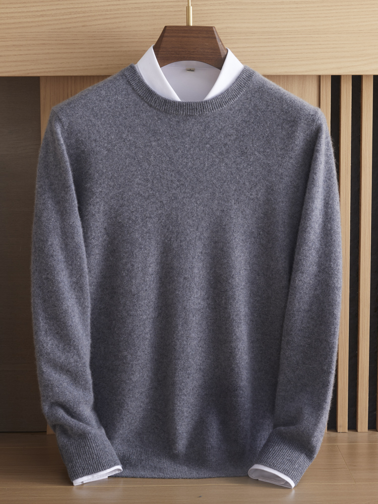 Pure cashmere men's round neck – обзор и цена Mens Fashion Jumpers