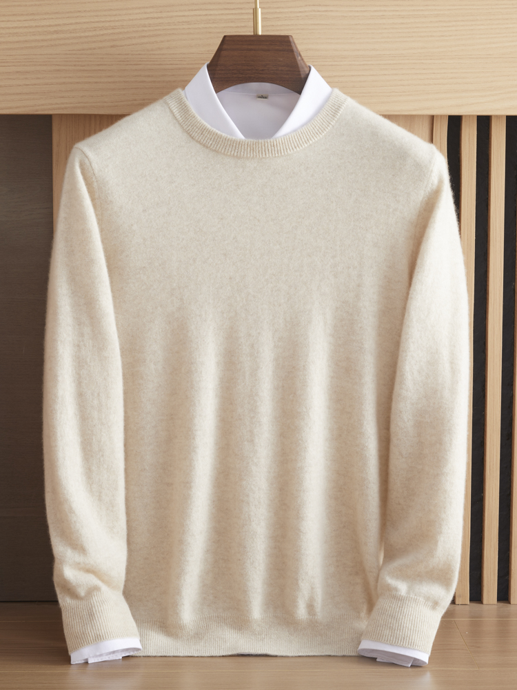 Pure cashmere men's round neck – обзор и цена Mens Fashion Jumpers