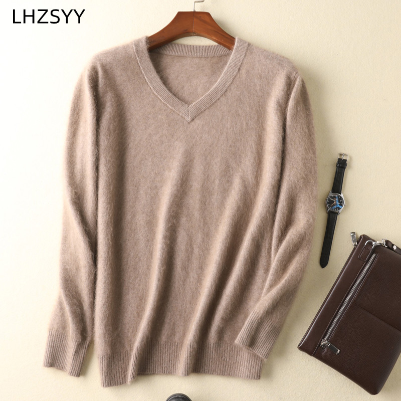 LHZSYY Men's 100% Mink Cashmer – обзор и цена Mens Fashion Jumpers