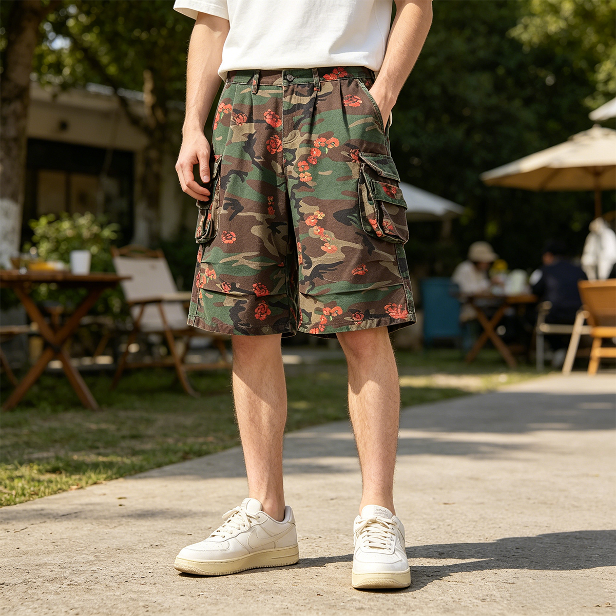 Men's Camo Floral Cargo Shorts – обзор и цена Mens Fashion Camo Pants