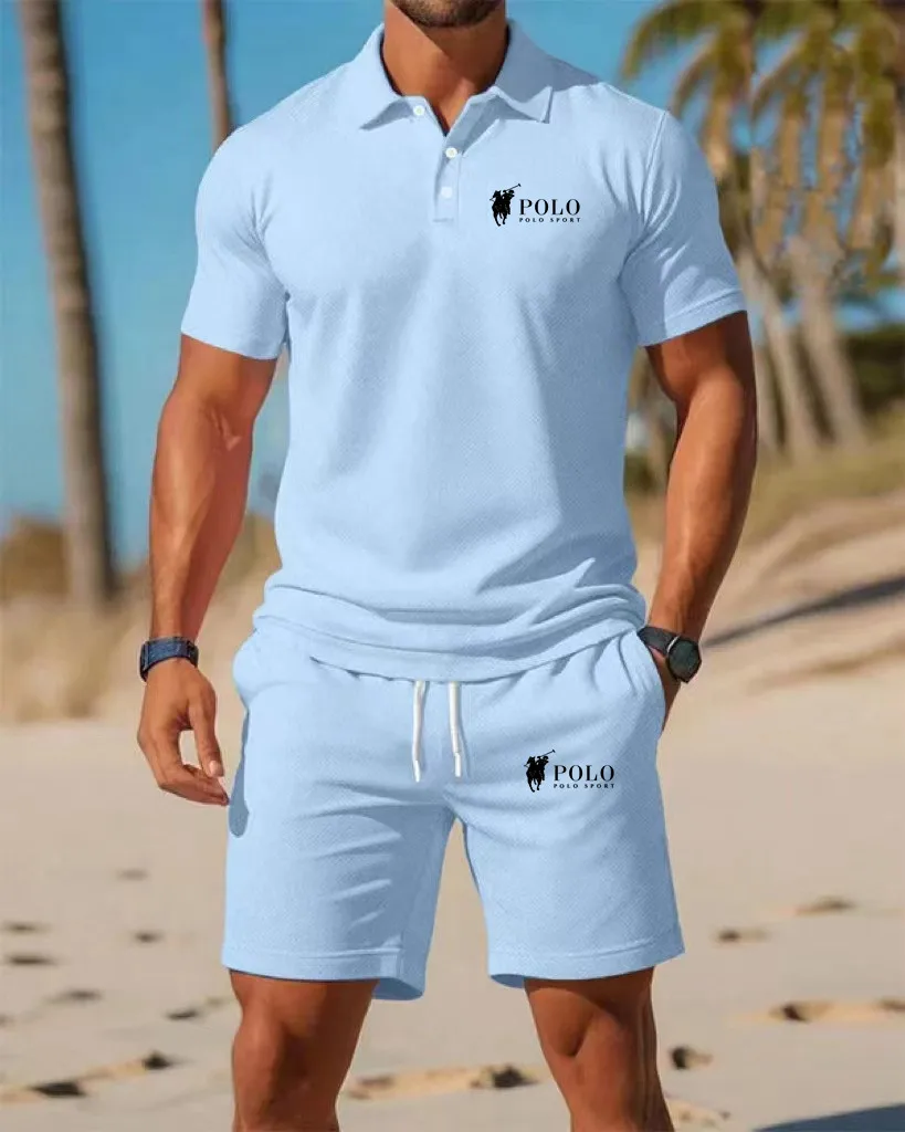 Men's Polo Shirt Set Summer Qu – обзор и цена Men'S Fashion Polo Shirt