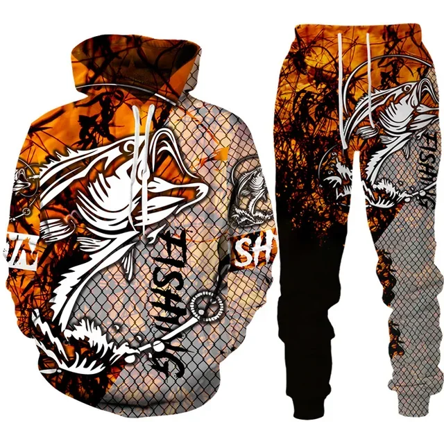 Novelty 3D Fish Printed Men Wo – обзор и цена Mens Fashion Camo Pants