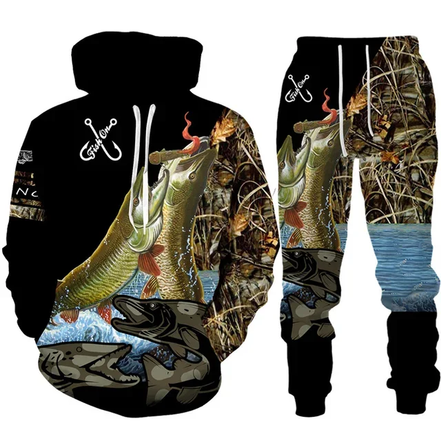 Novelty 3D Fish Printed Men Wo – обзор и цена Mens Fashion Camo Pants