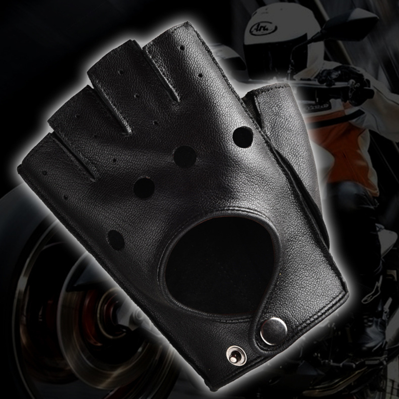 Leather Gloves Men's Half Fing – обзор и цена Driving Gloves Leather