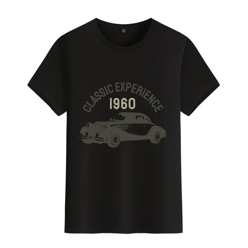 Men's Black Round-Neck Short-S – обзор и цена Men'S Fashion 1960S