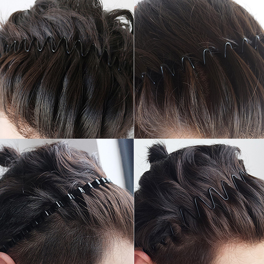 2-5Pcs Wavy Hairband Spring Ha – обзор и цена Men Fashion Hair Style