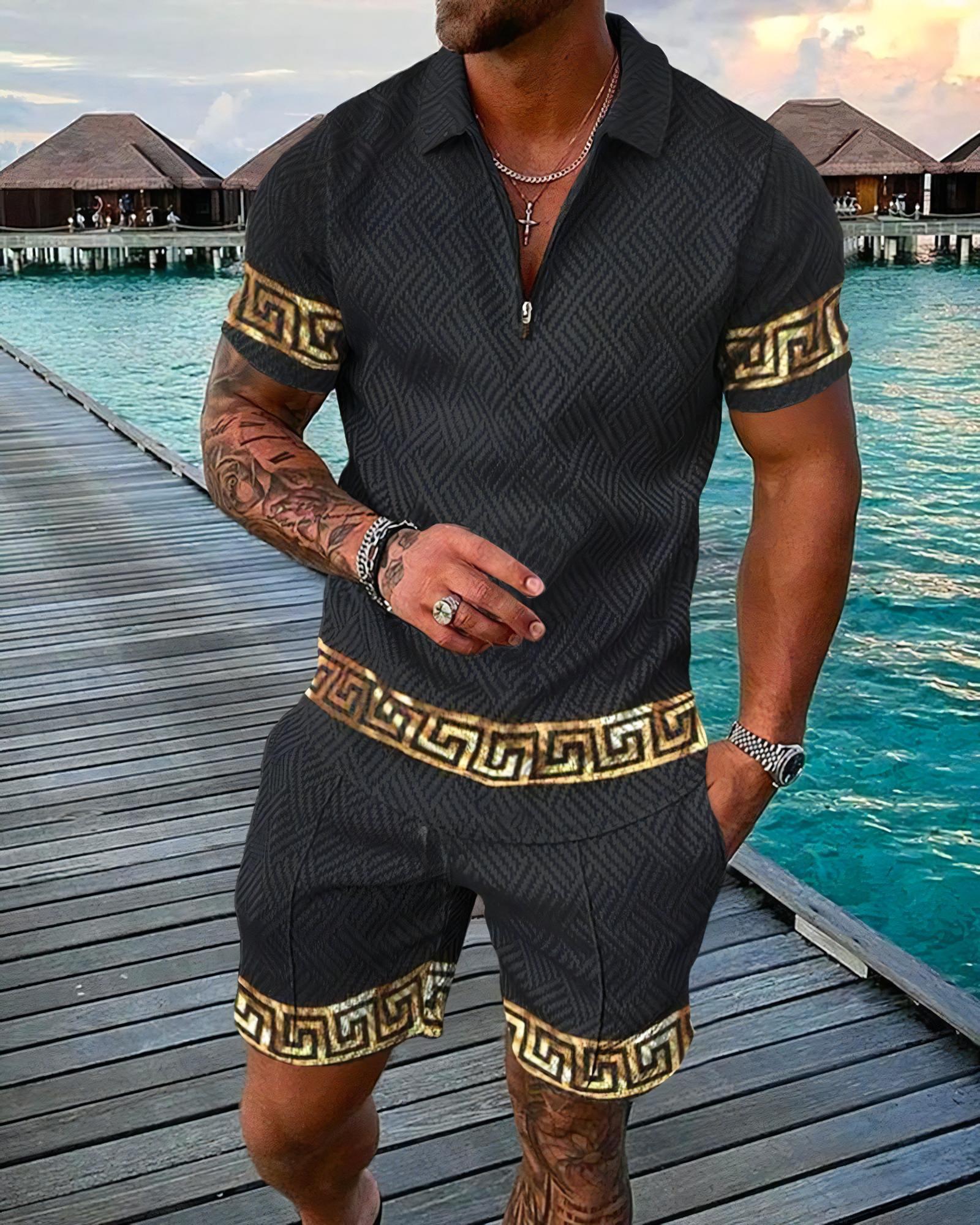 Funny 3D Printed Men's 2 Piece – обзор и цена Men'S Fashion Polo Shirt