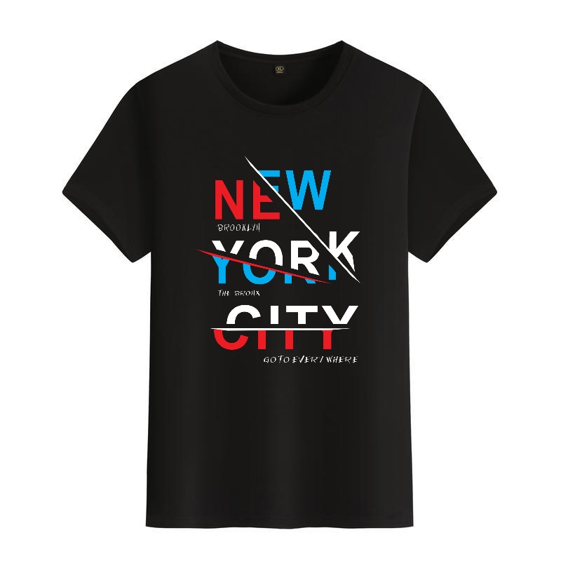 Men's Black Round-Neck Short-S – обзор и цена Men'S Fashion New York