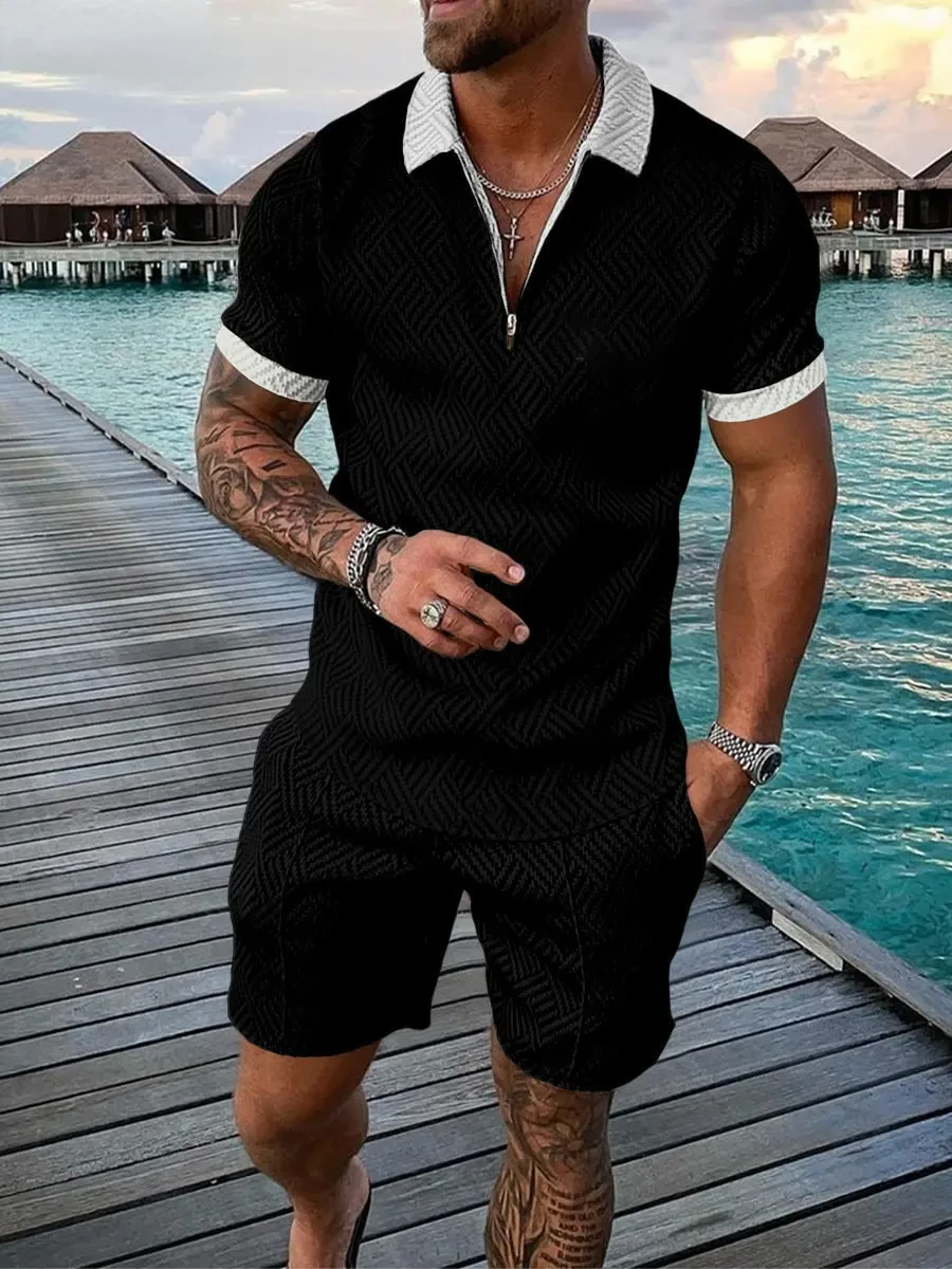 2026 New Summer Men's Suit Tre – обзор и цена Men'S Fashion Polo Shirt