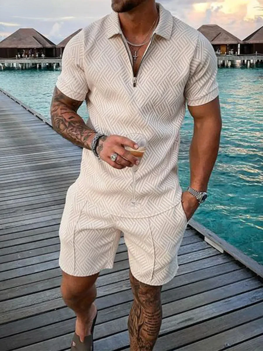 2026 New Summer Men's Suit Tre – обзор и цена Men'S Fashion Polo Shirt