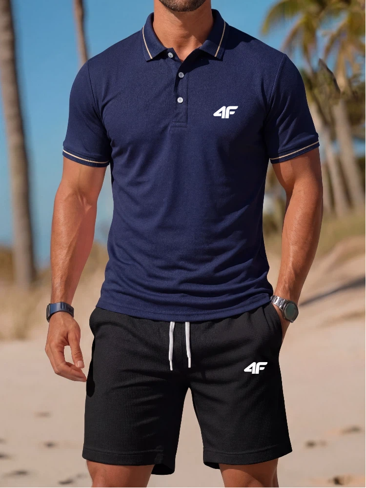 High end fashion printed polo  – обзор и цена Men'S Fashion Polo Shirt