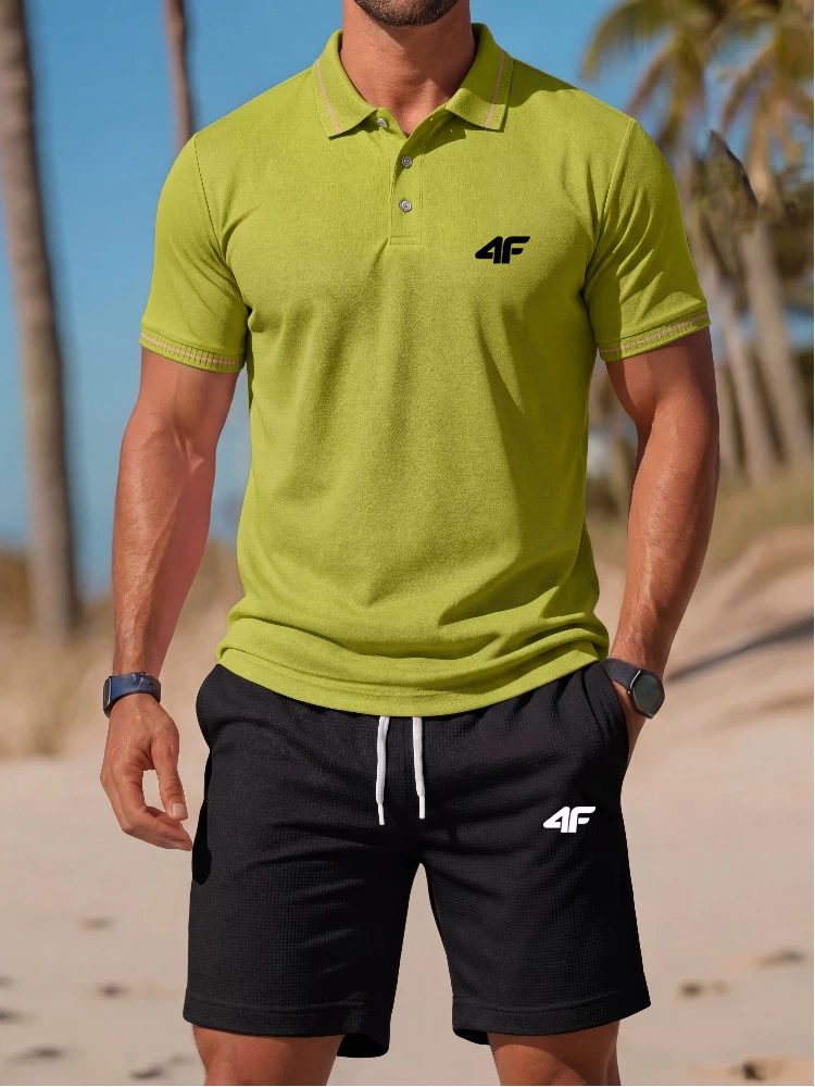 High end fashion printed polo  – обзор и цена Men'S Fashion Polo Shirt