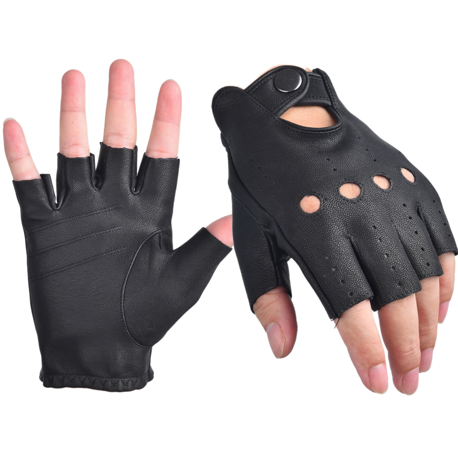 Mens Fingerless Gloves Half Fi – обзор и цена Driving Gloves Leather