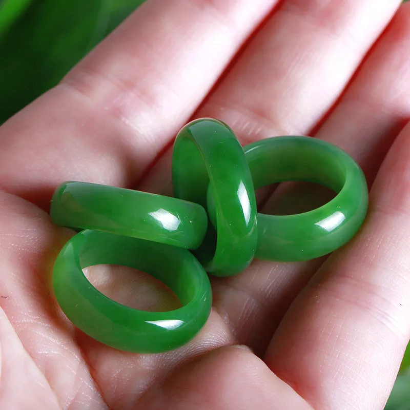 Natural Green Hetian Jade Ring – обзор и цена Men'S Fashion Rings